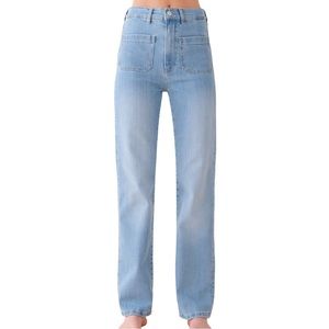 JEANERICA | Tuckernuck | AW014 Alta Azurina Blue Denim | High Rise Straight | 25